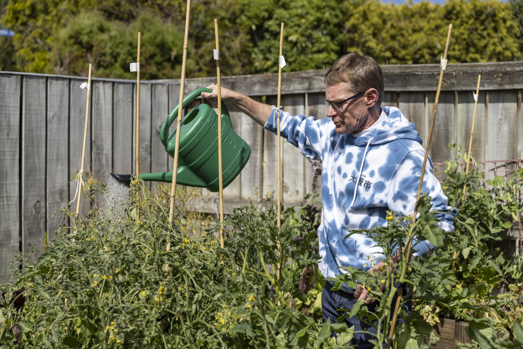 Person in the garden